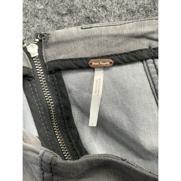 Free People Womens 6 Demin Short Skirt High Waisted Y2K Grunge Modern Washed - Picture 4 of 5